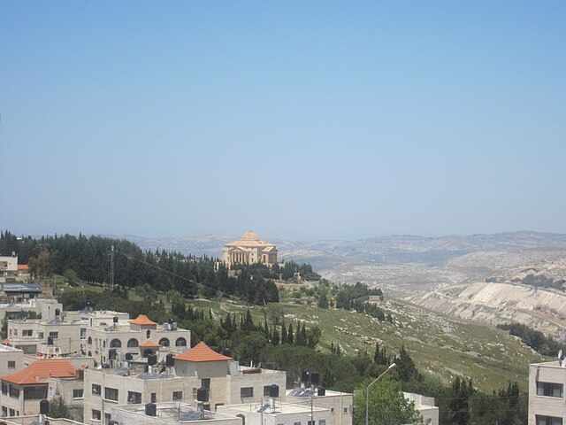 Mount Gerizim overlooking the Shechem valley near Nablus